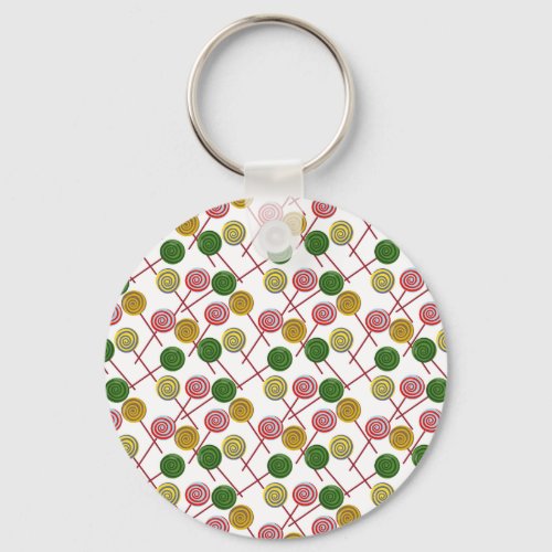 Candy pattern  Lollies pattern  lollipop 24 Keychain
