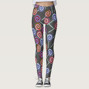 Candy pattern   Lollies pattern   lollipop 27 Leggings