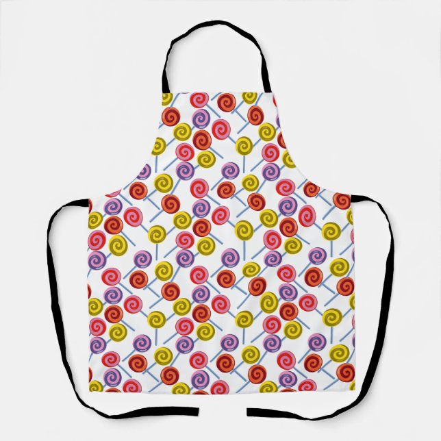 Candy pattern | Lollies pattern | lollipop 2 Apron (Front)