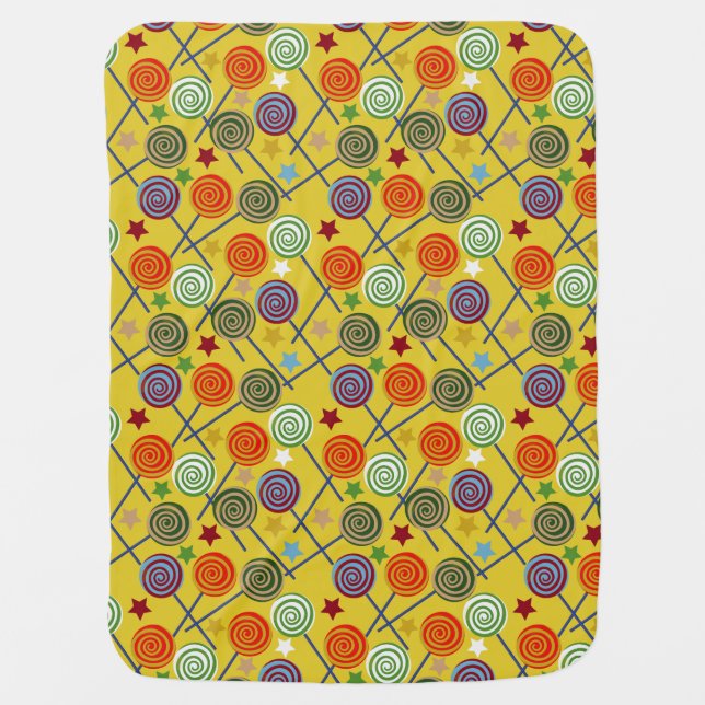 Candy pattern | Lollies pattern | lollipop 30 Baby Blanket (Front)