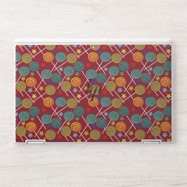 Candy pattern | Lollies pattern | lollipop 32 HP Laptop Skin (Front)