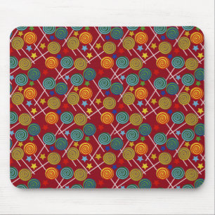 Candy pattern   Lollies pattern   lollipop 32 Mouse Pad