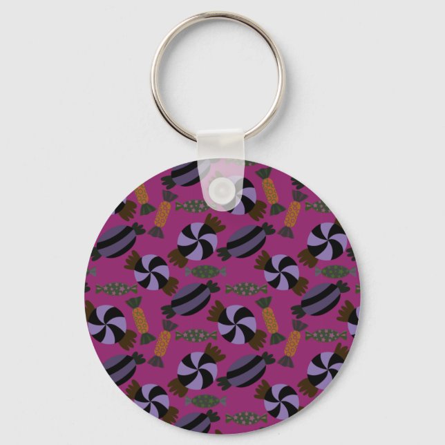 Candy pattern | Lollies pattern | lollipop 33 Keychain (Front)