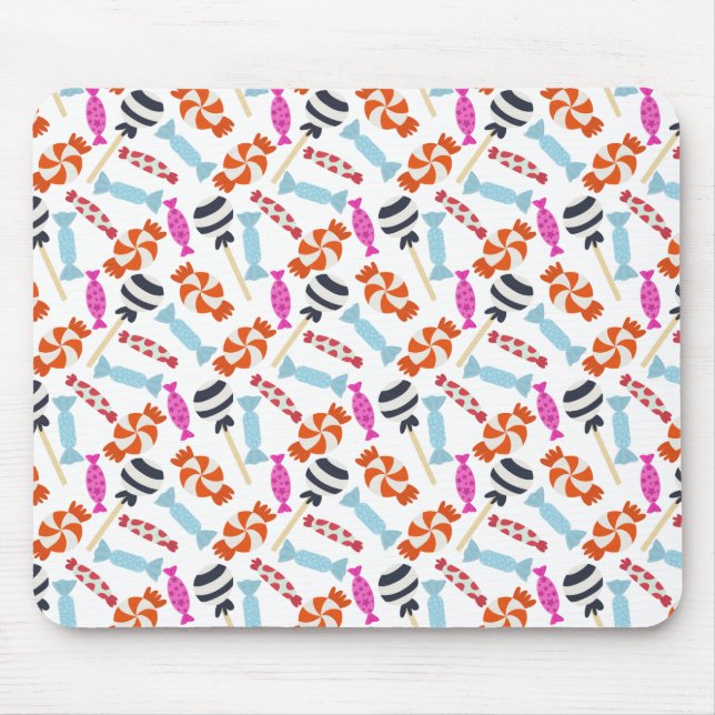 Candy pattern | Lollies pattern | lollipop 35 Mouse Pad (Front)