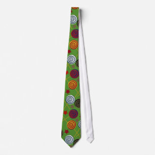Candy pattern Lollies pattern lollipop 39 Neck Tie