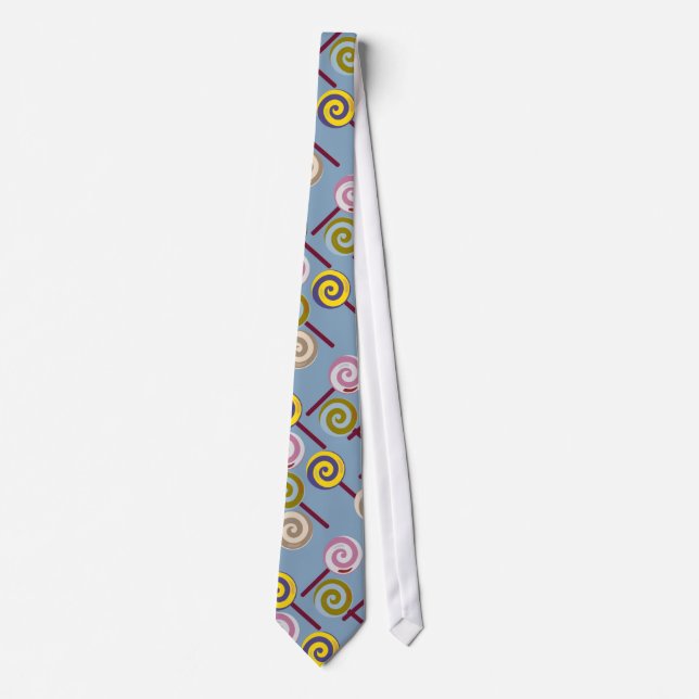Candy pattern | Lollies pattern | lollipop 3 Neck Tie (Front)
