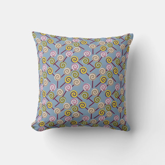 Candy pattern | Lollies pattern | lollipop 3 Throw Pillow (Front)