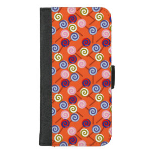 Candy pattern Lollies pattern lollipop 42 iPhone 8/7 Plus Wallet Case