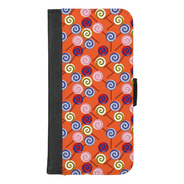 Candy pattern | Lollies pattern | lollipop 42 iPhone Wallet Case (Front)