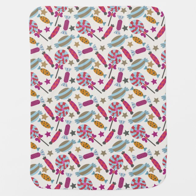 Candy pattern | Lollies pattern | lollipop 45 Baby Blanket (Front)