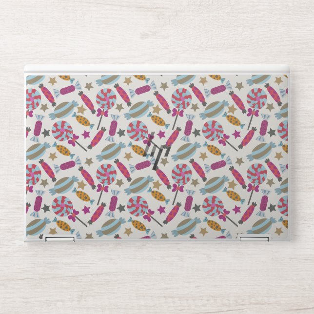 Candy pattern | Lollies pattern | lollipop 45 HP Laptop Skin (Front)