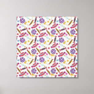Candy pattern Lollies pattern lollipop 46 Canvas Print