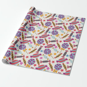 Candy pattern   Lollies pattern   lollipop 46 Wrapping Paper