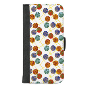 Candy pattern Lollies pattern lollipop 47 iPhone 8/7 Plus Wallet Case