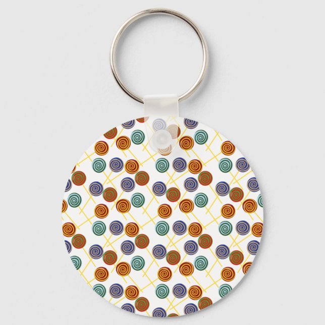 Candy pattern | Lollies pattern | lollipop 47 Keychain (Front)