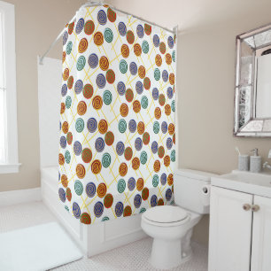 Candy pattern Lollies pattern lollipop 47 Shower Curtain