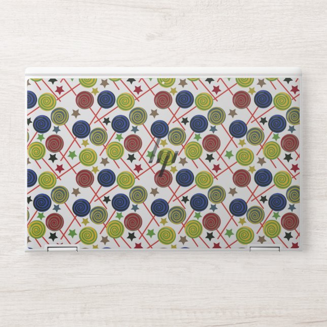 Candy pattern | Lollies pattern | lollipop 48 HP Laptop Skin (Front)