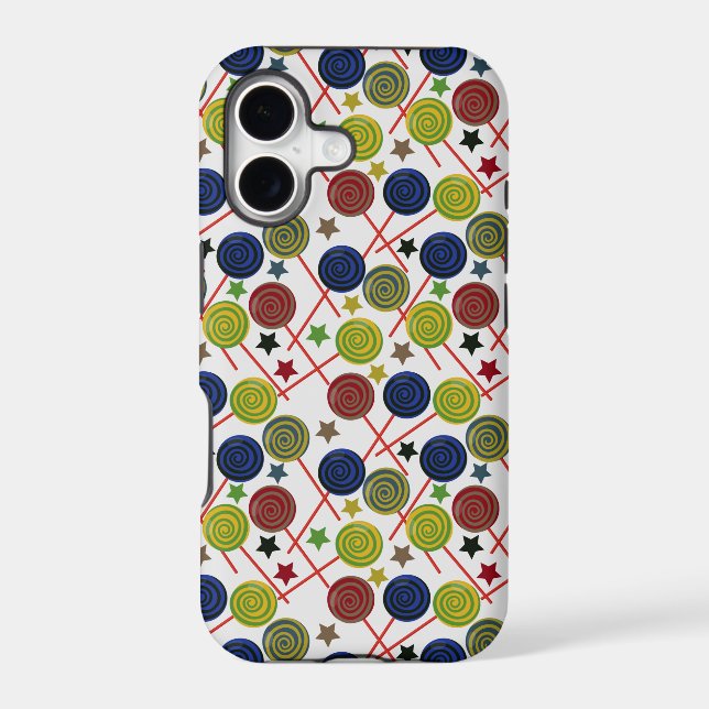 Candy pattern | Lollies pattern | lollipop 48 Iphone Case (Back)