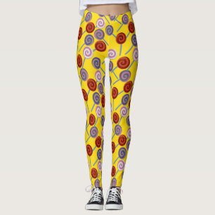 Candy pattern Lollies pattern lollipop 50 Leggings