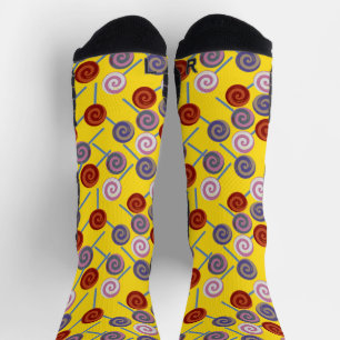 Candy pattern   Lollies pattern   lollipop 50 Wrap Socks