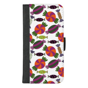 Candy pattern Lollies pattern lollipop 51 iPhone 8/7 Plus Wallet Case