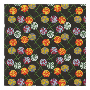 Candy pattern   Lollies pattern   lollipop 52 Faux Canvas Print