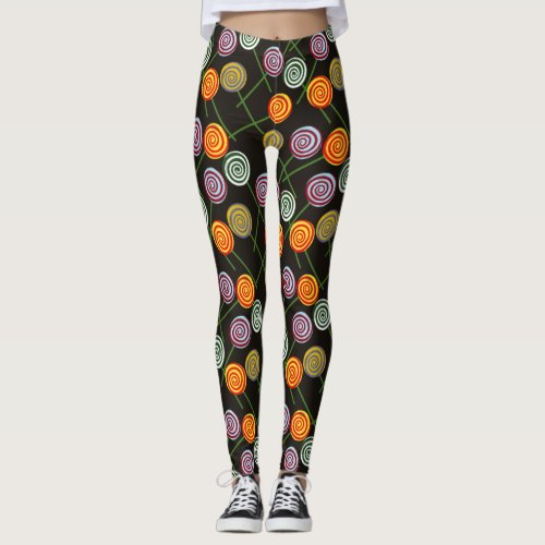 Candy pattern  Lollies pattern  lollipop 52 Leggings