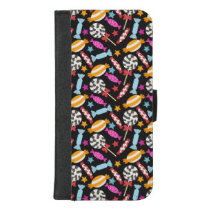 Candy pattern Lollies pattern lollipop 56 iPhone 8/7 Plus Wallet Case