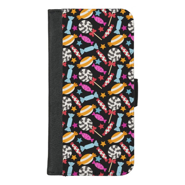 Candy pattern | Lollies pattern | lollipop 56 iPhone Wallet Case (Front)