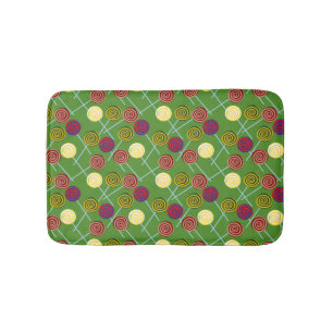 Candy pattern Lollies pattern lollipop 58 Bath Mat