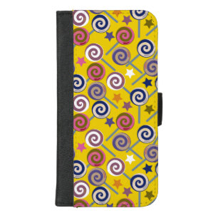Candy pattern Lollies pattern lollipop 60 iPhone 8/7 Plus Wallet Case