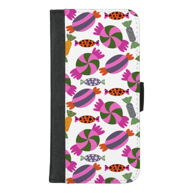Candy pattern | Lollies pattern | lollipop 6 iPhone Wallet Case (Front)