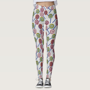 Candy pattern Lollies pattern lollipop 8 Leggings