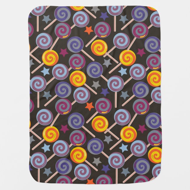 Candy pattern | Lollies pattern | lollipop 9 Baby Blanket (Front)