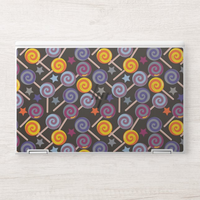 Candy pattern | Lollies pattern | lollipop 9 HP Laptop Skin (Front)