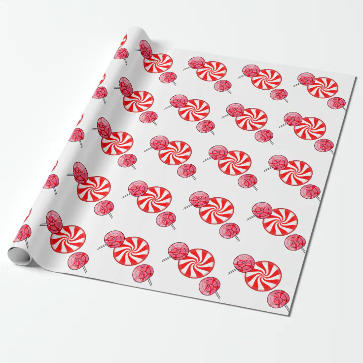 Candy Peppermint Wrapping Paper | Zazzle