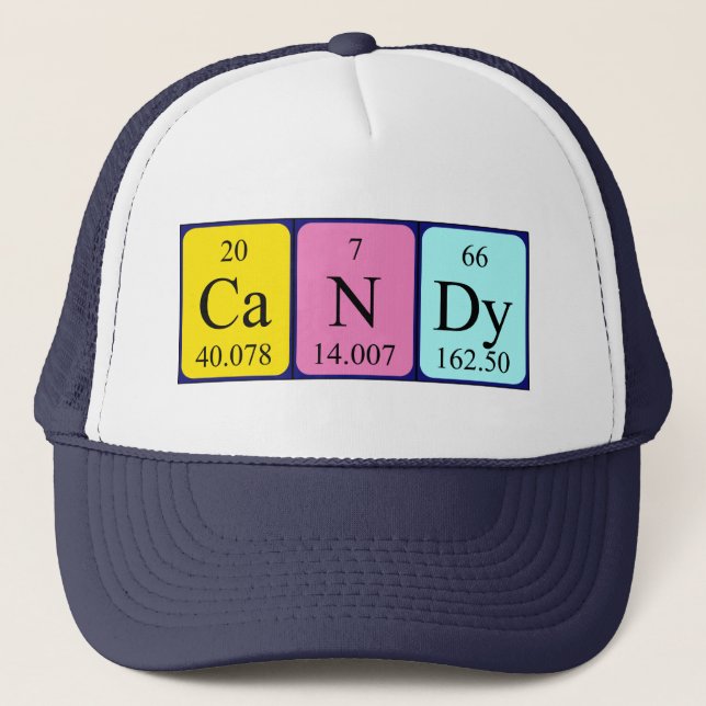 Candy periodic table name hat 2 (Front)