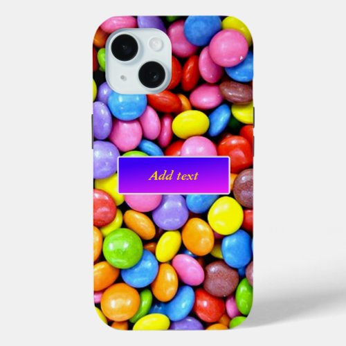 Candy pieces TEMPLATE iPhone 15 Case