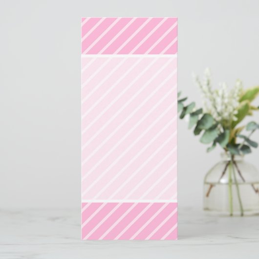 Candy Pink Diagonal Striped Pattern. (Standing Front)
