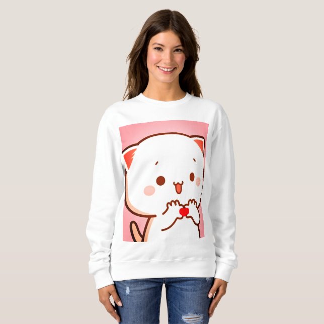 Candy Pink Girls Hot Best winter Sweatshirt (Front Full)