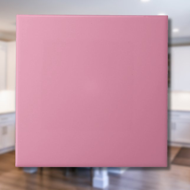 Candy Pink Solid Color | Classic Elegant Ceramic Tile (Creator Uploaded)