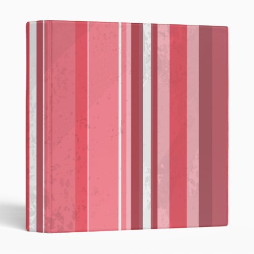 Candy Pink Stripes Binder