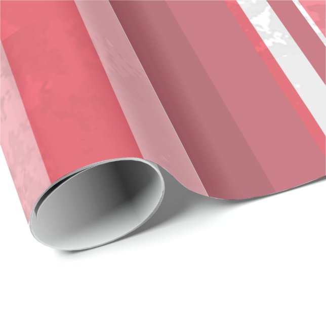 Candy Pink Stripes Wrapping Paper (Roll Corner)