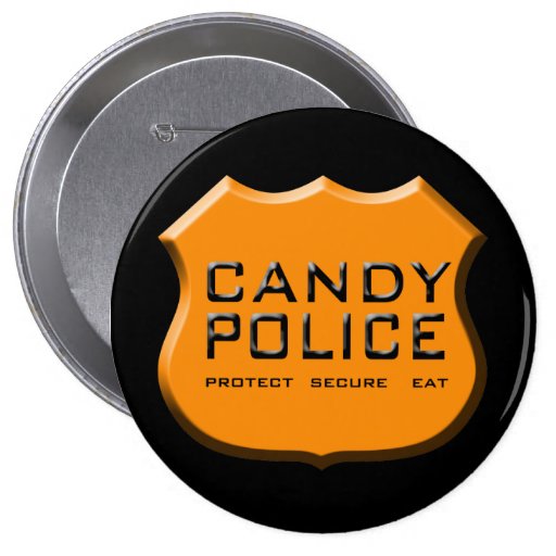 Candy Police Badge Pins | Zazzle
