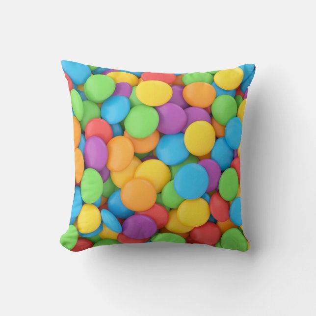 Candy Pop Throw Pillow (Front)