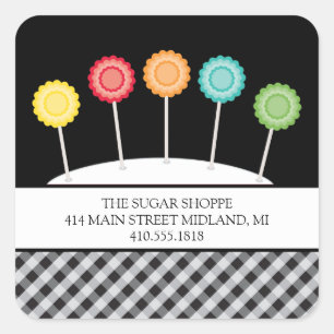 Candy Product Label Stickers