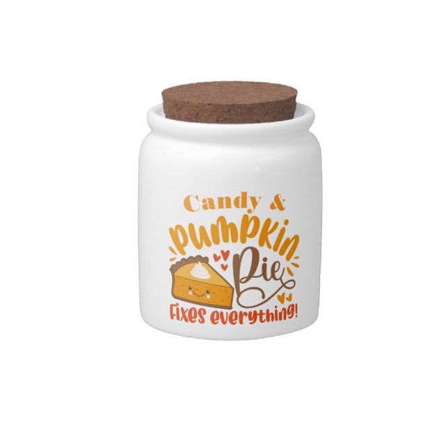 Candy & Pumkin Pie Candy Jar (Front)