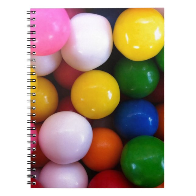 Candy rainbow gum balls notebook (Front)