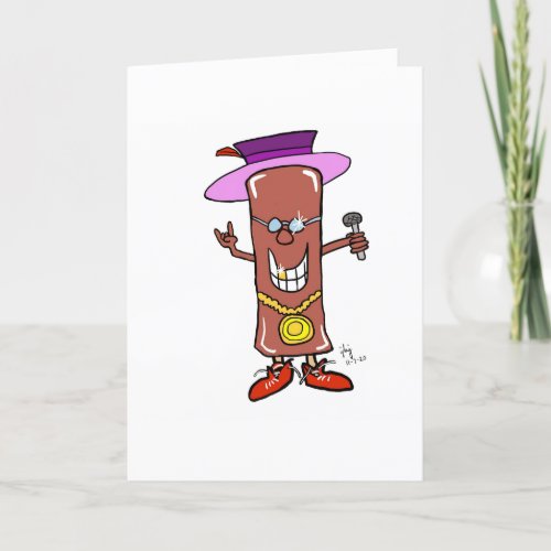 Candy Rapper birthday card