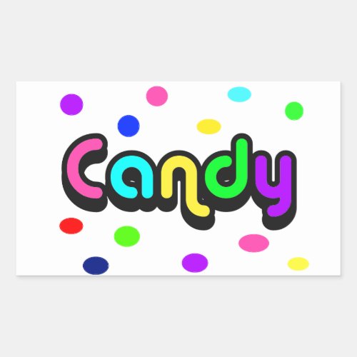 Candy_rectangle sticker